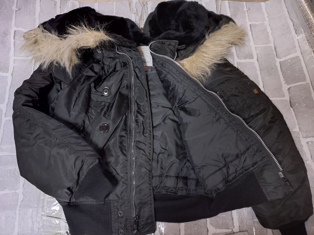 【Mサイズ】【希少ブラック】【N-2B】【アルファ】【ビンテージ美品】USA製