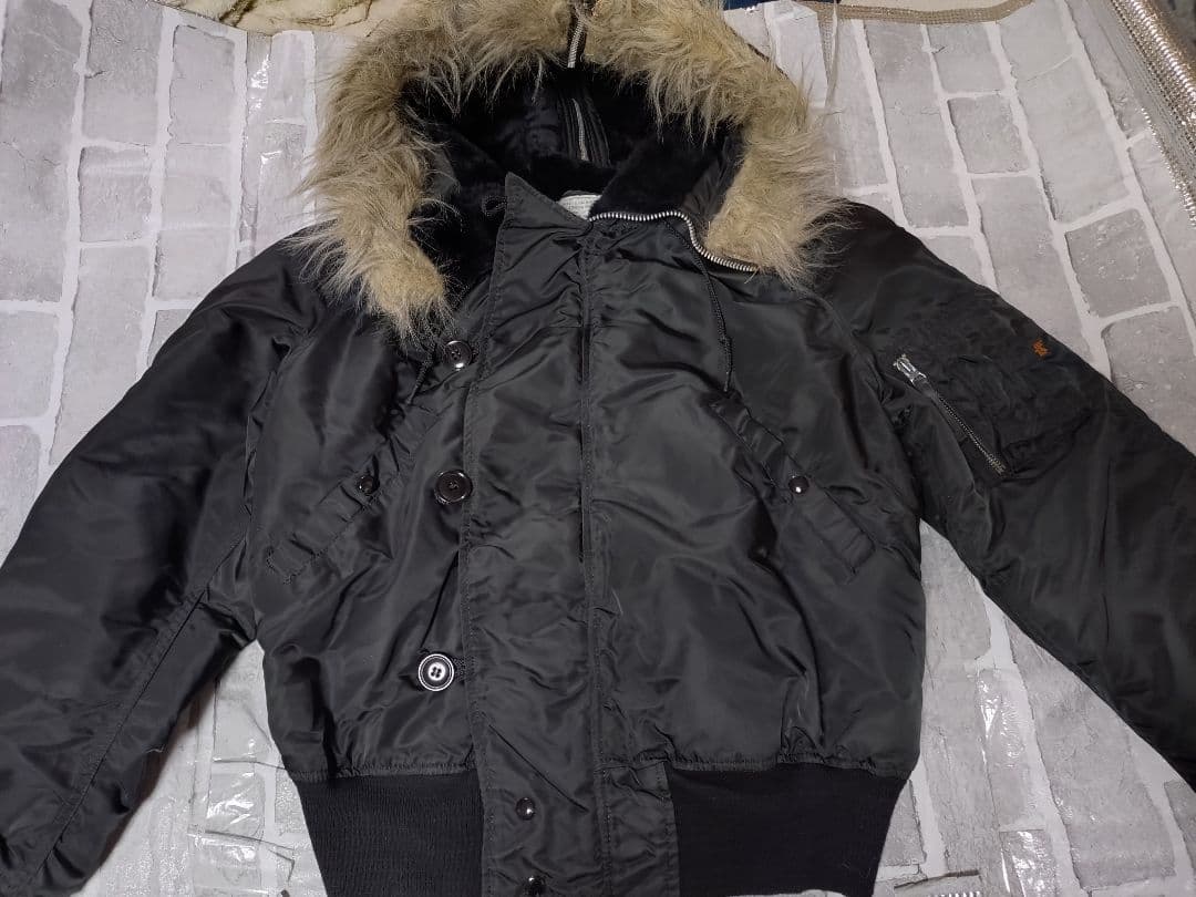 【Mサイズ】【希少ブラック】【N-2B】【アルファ】【ビンテージ美品】USA製