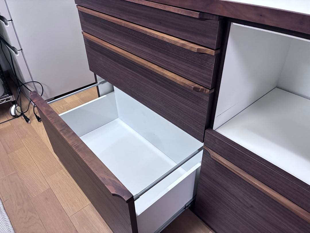 W1200食器棚 スライドカウンター付き