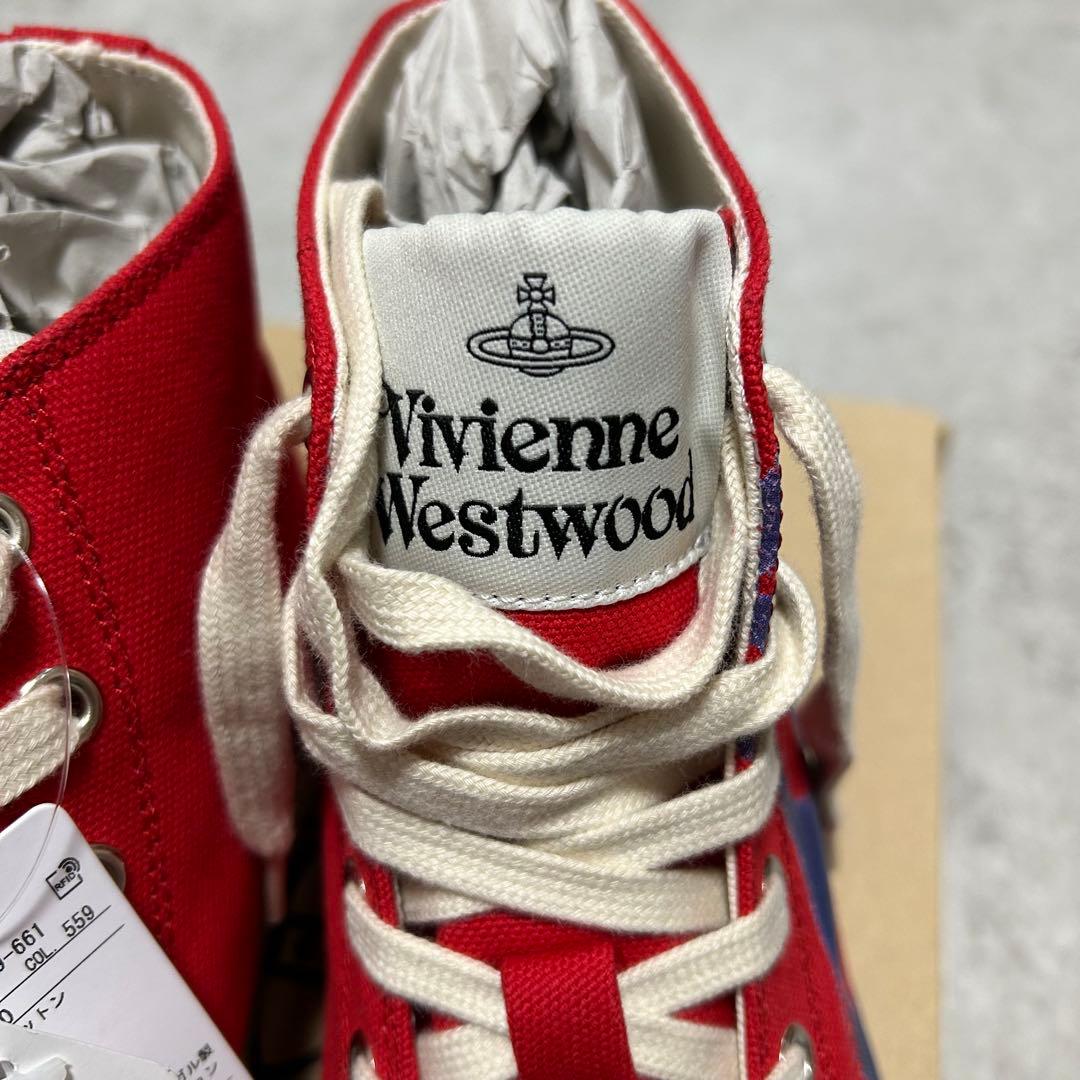 Vivienne Westwoodスニーカー　レッド　オーブペイント25㎝