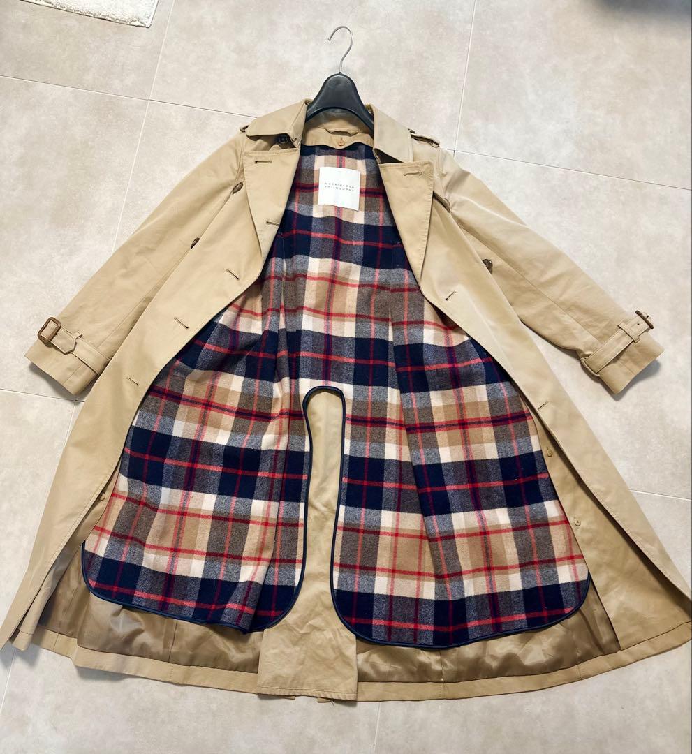 マッキントッシュフィロソフィー ベージュ 定番トレンチコート ライナー付き 36