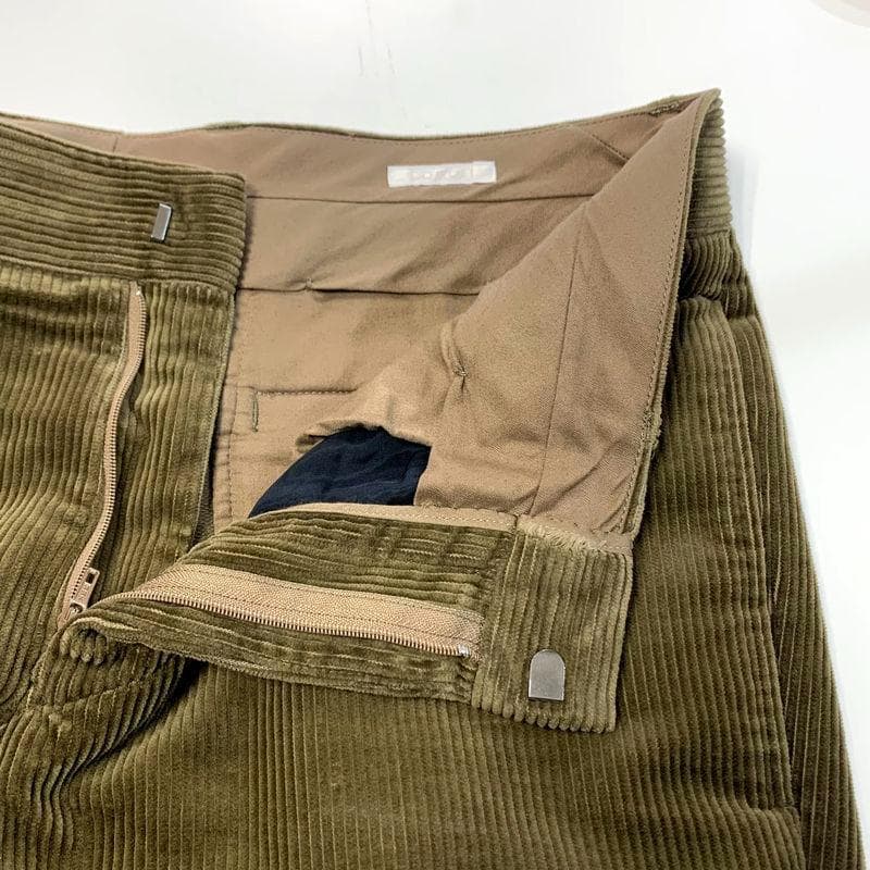 ココロCOMOLI コーデュロイ パイプドステムパンツ スラックス 3