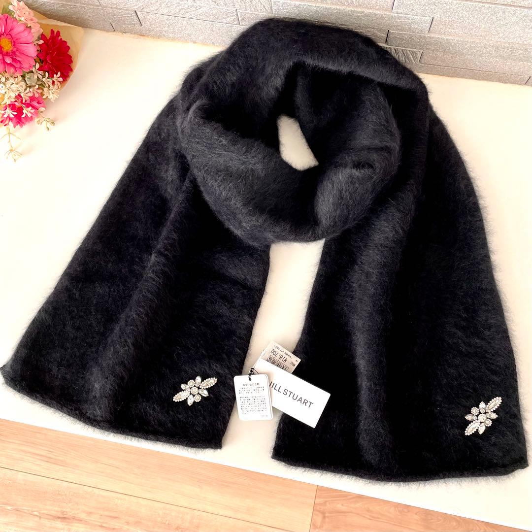 新品★JILL STUARTジルスチュアート★ファー マフラー★カシミヤ/ウール