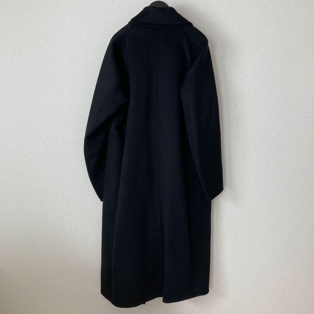 ［新品未使用］ユニクロ　＋J　カシミヤブレンド ラップロングコート　S　黒