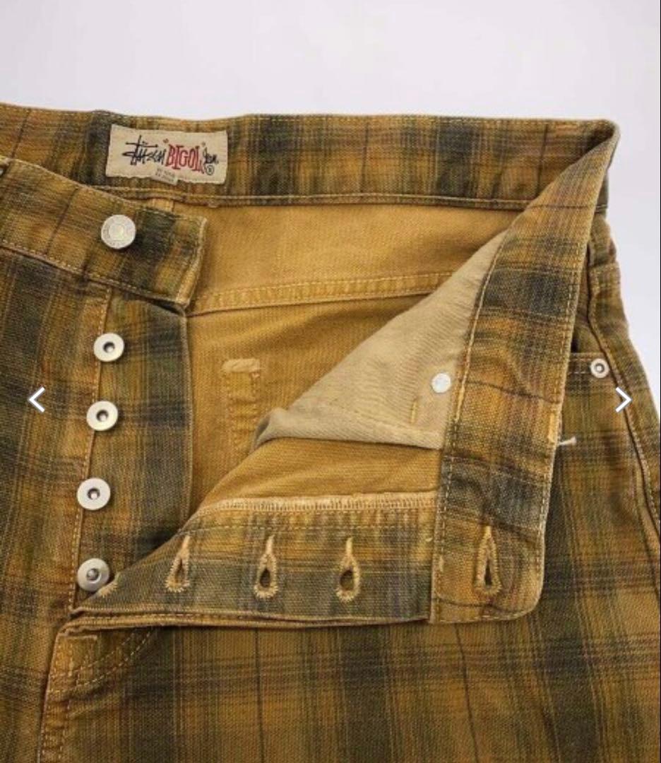 <値下げ>STUSSY BIG OL' SHORT CANVAS PLAID