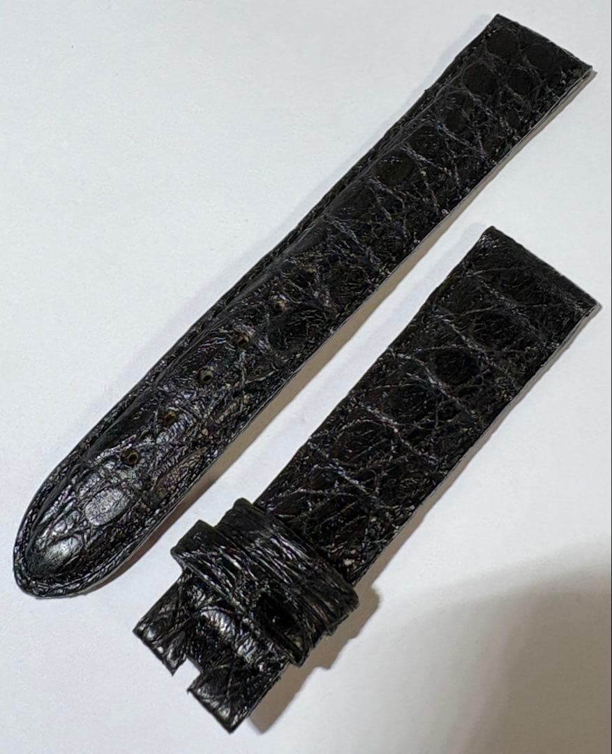 【18mm/未使用】ユニバーサル ジュネーブ クロコダイルレザー 黒