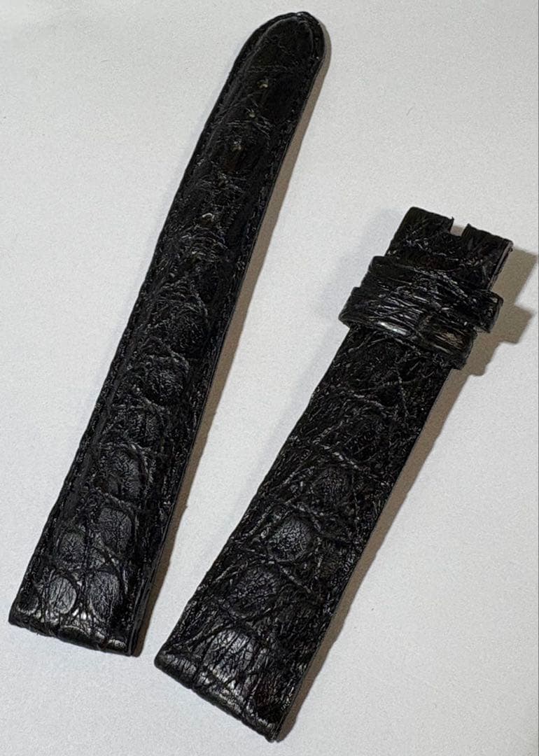 【18mm/未使用】ユニバーサル ジュネーブ クロコダイルレザー 黒
