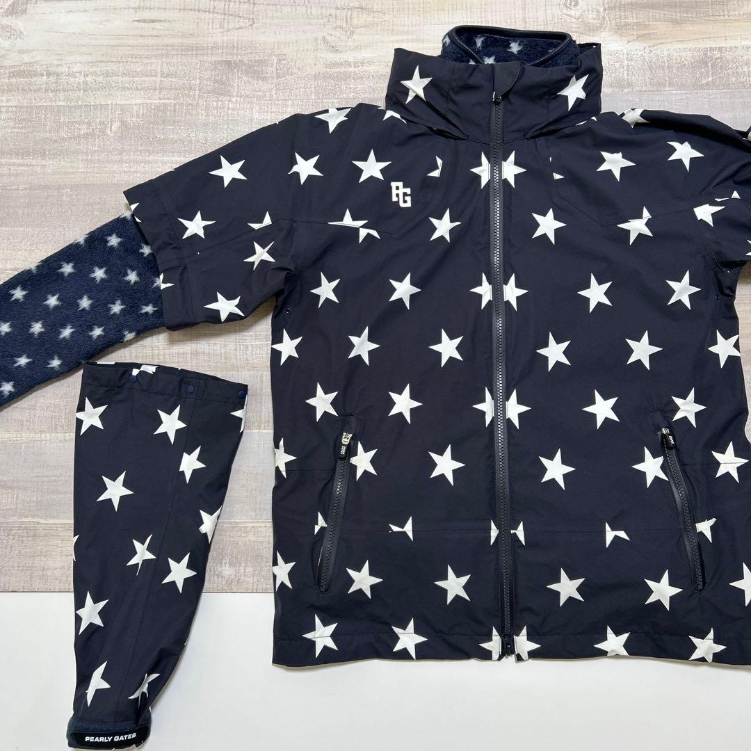 パーリーゲイツ★2点セット★袖フード着脱可能★撥水★4Way【メンズサイズ4（M