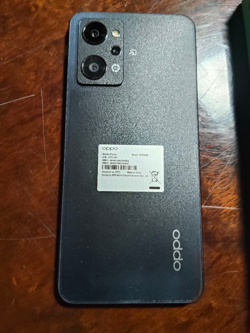 OPPO Reno7 A ブラック 本体 クリアケース付き