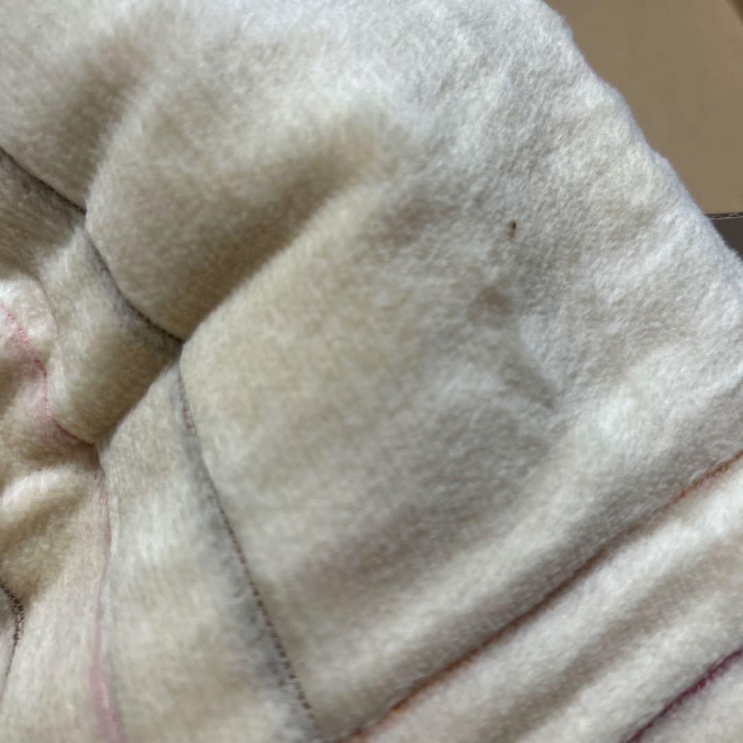 CELINE シルキータッチの高級シール織り綿毛布 2枚難ありお手入れブラシ付き