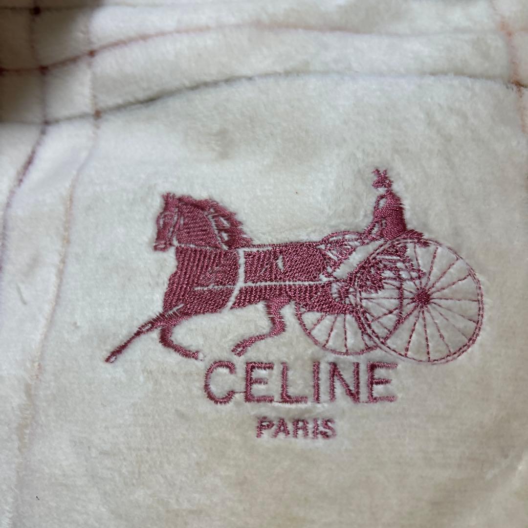 CELINE シルキータッチの高級シール織り綿毛布 2枚難ありお手入れブラシ付き