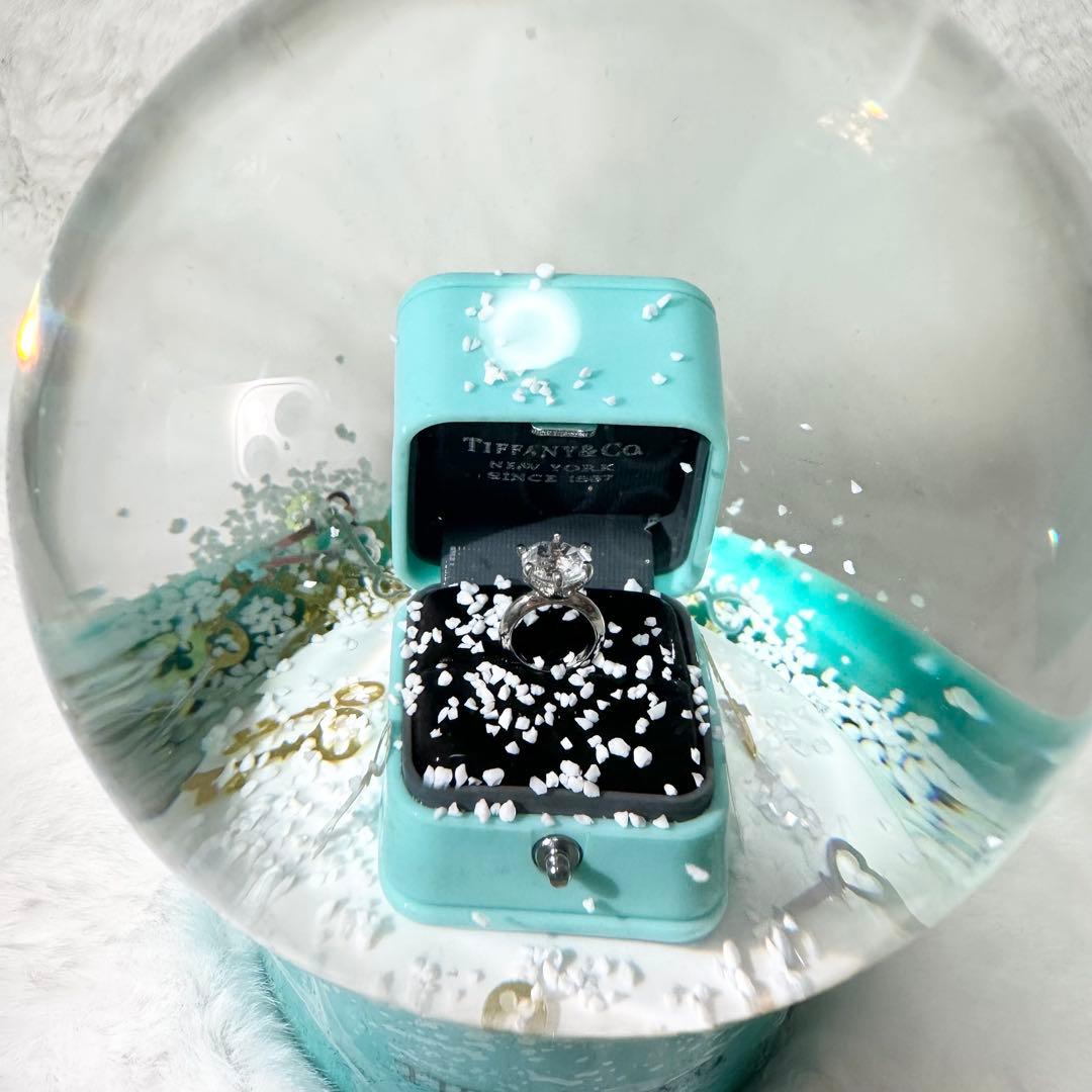 【未使用・非売品】ティファニー エンゲージリング スノードーム