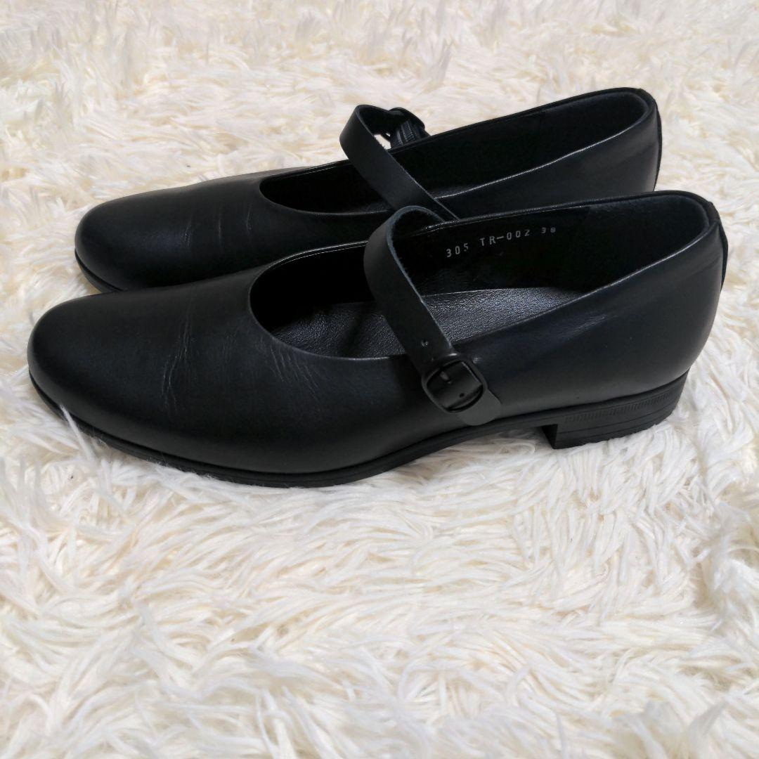 chausser ショセトラベルシューズ フラット ストラップ レザー 24cm