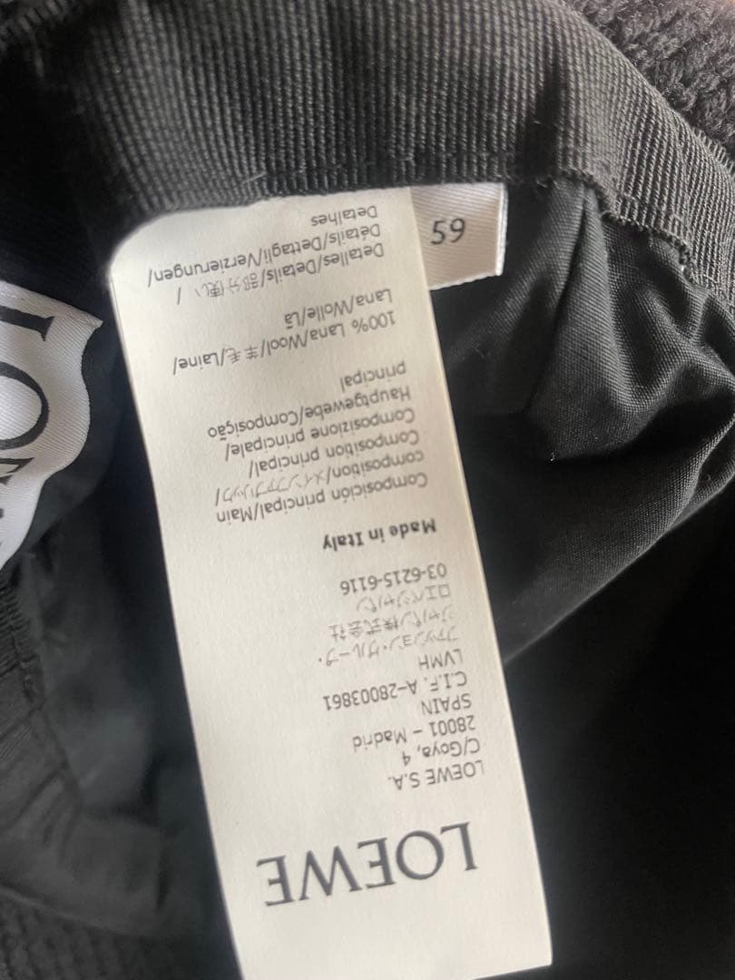 LOEWE 21aw エンブロイダリーハット