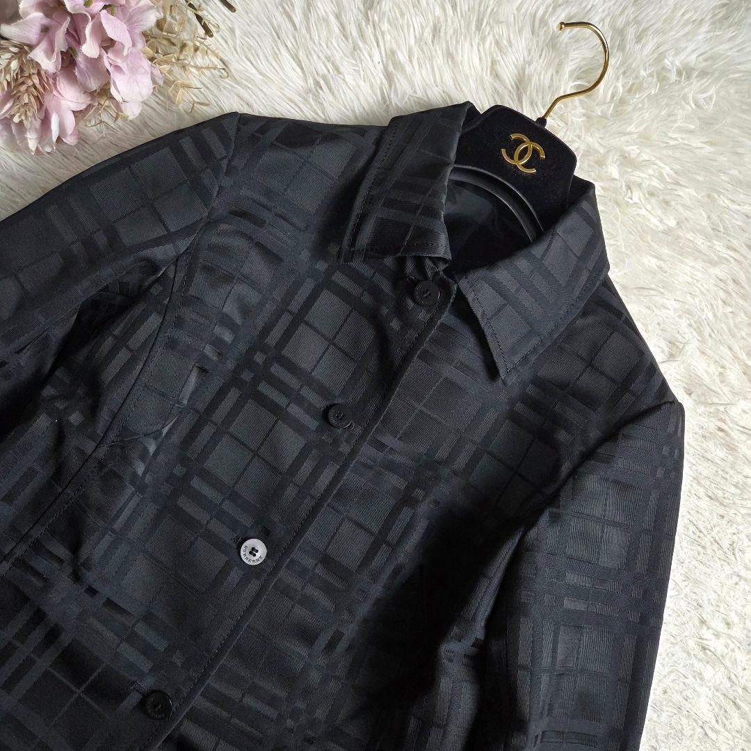 極美品 バーバリー 総柄 シャドー ノバチェック ジャケット サイズ40 L相当