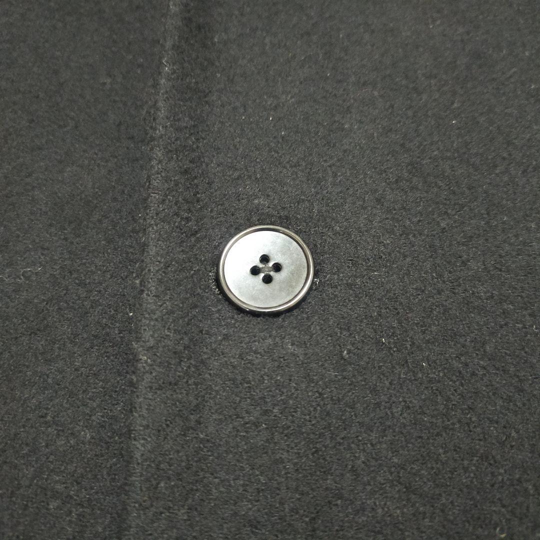 【紳士の装い】エディフィス EDIFICE・チェスターコート・ブラック・M