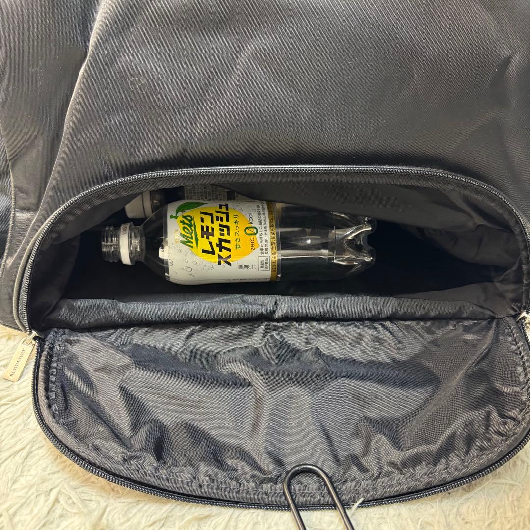 バーバリーゴルフ 2way ボストンバッグ ノバチェック レザー 黒