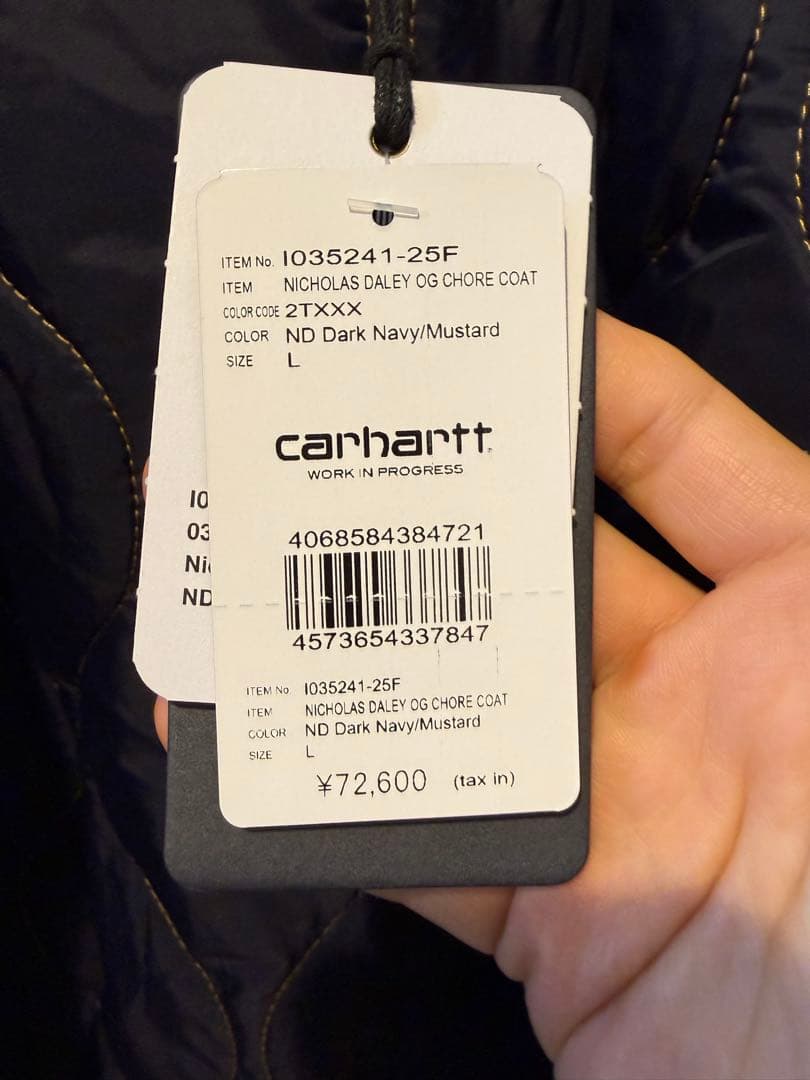 未使用Carhartt Nicholas Daley カバーオール Lサイズ