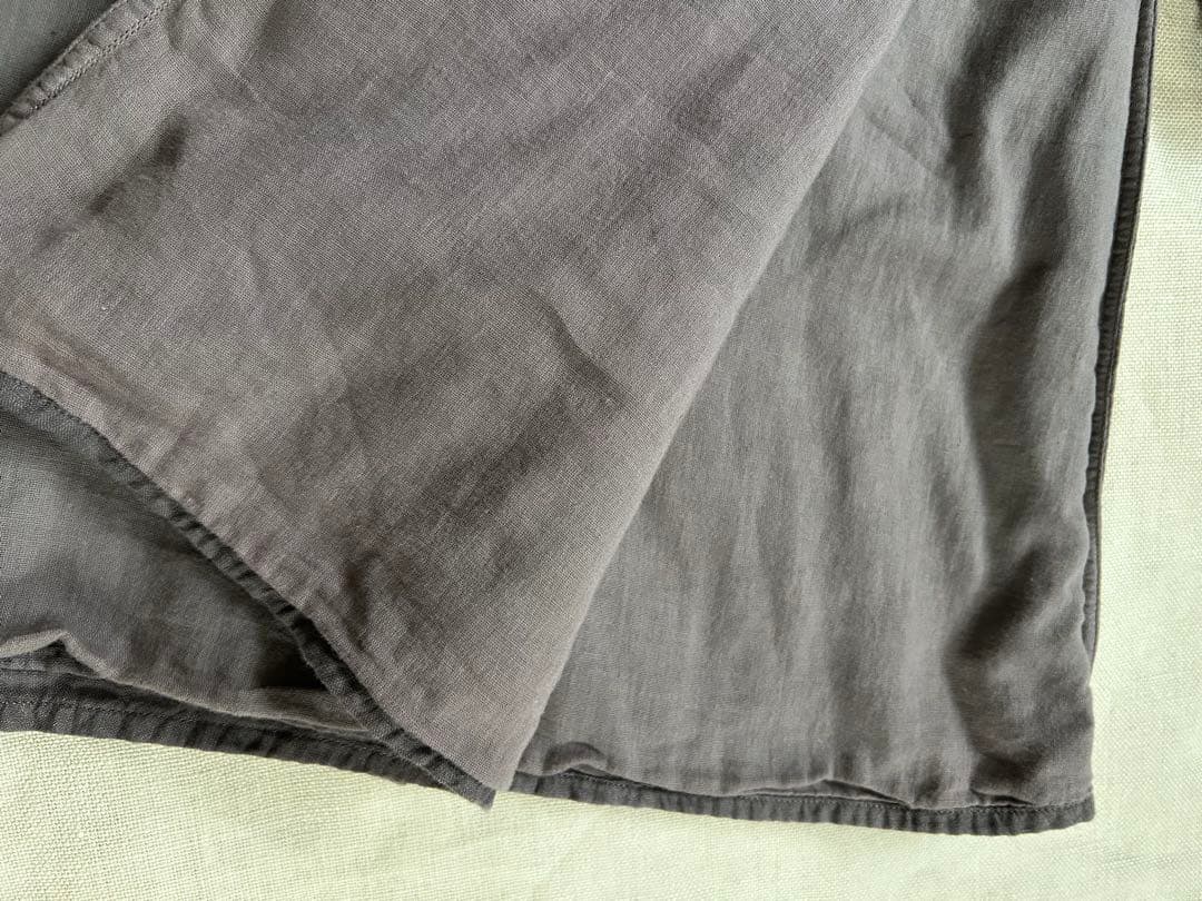 aodress_アオドレス　グレー花刺繍チュニック