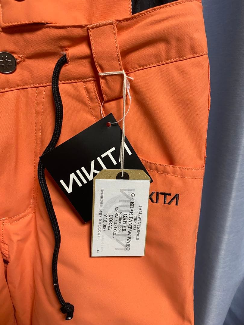 NIKITA スノーボードパンツ オレンジ　xs