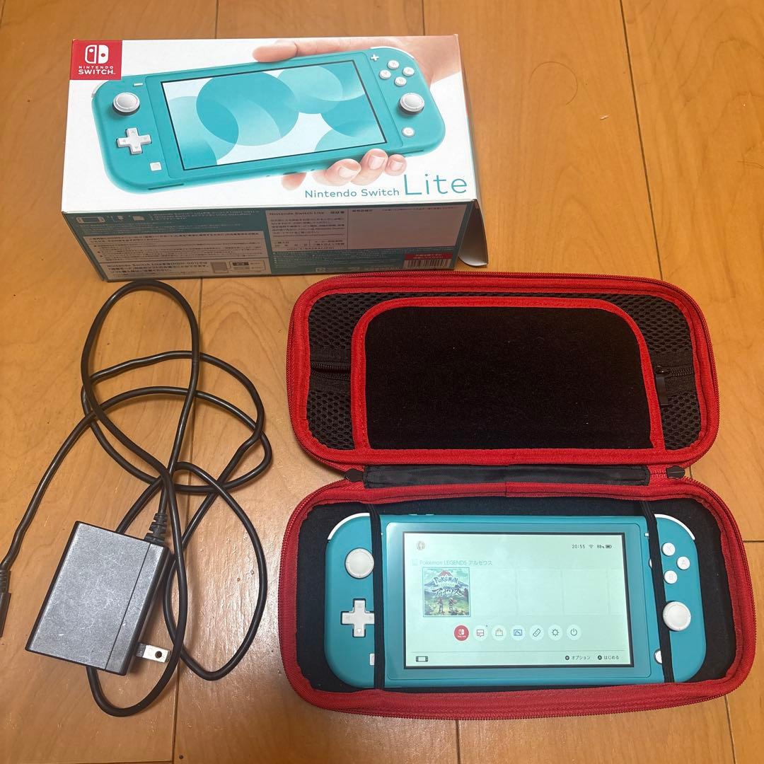 ［極美品］Nintendo Switch Lite本体　ターコイズ　ケース付き