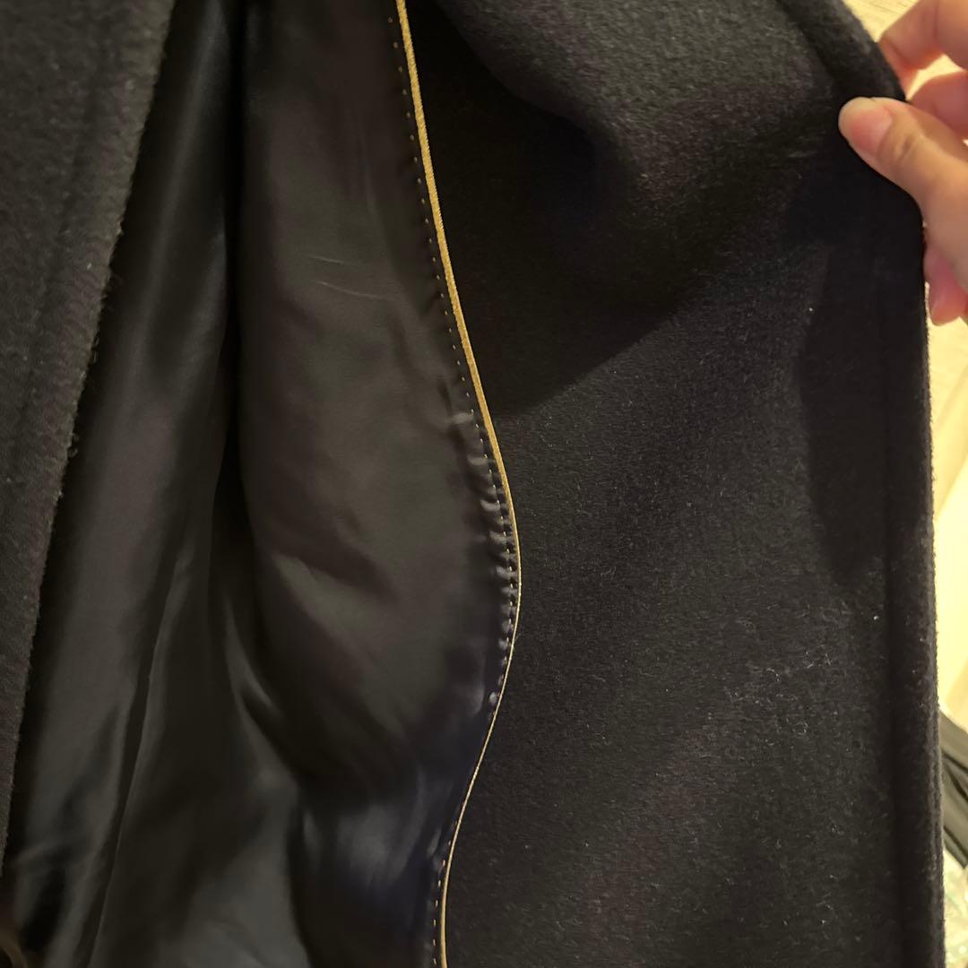 BEIGE. ネイビー ダブルブレストコート