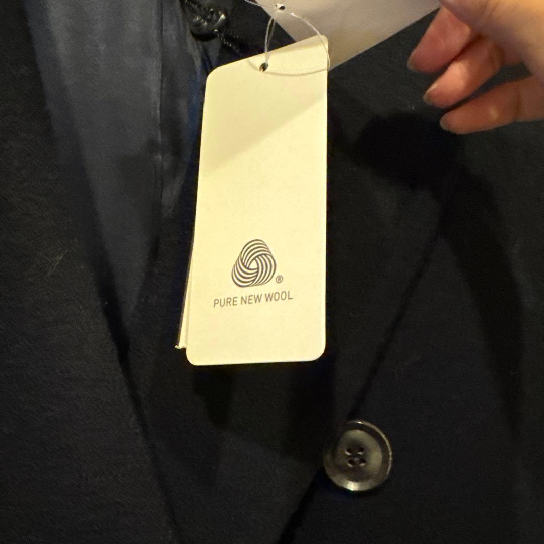 BEIGE. ネイビー ダブルブレストコート