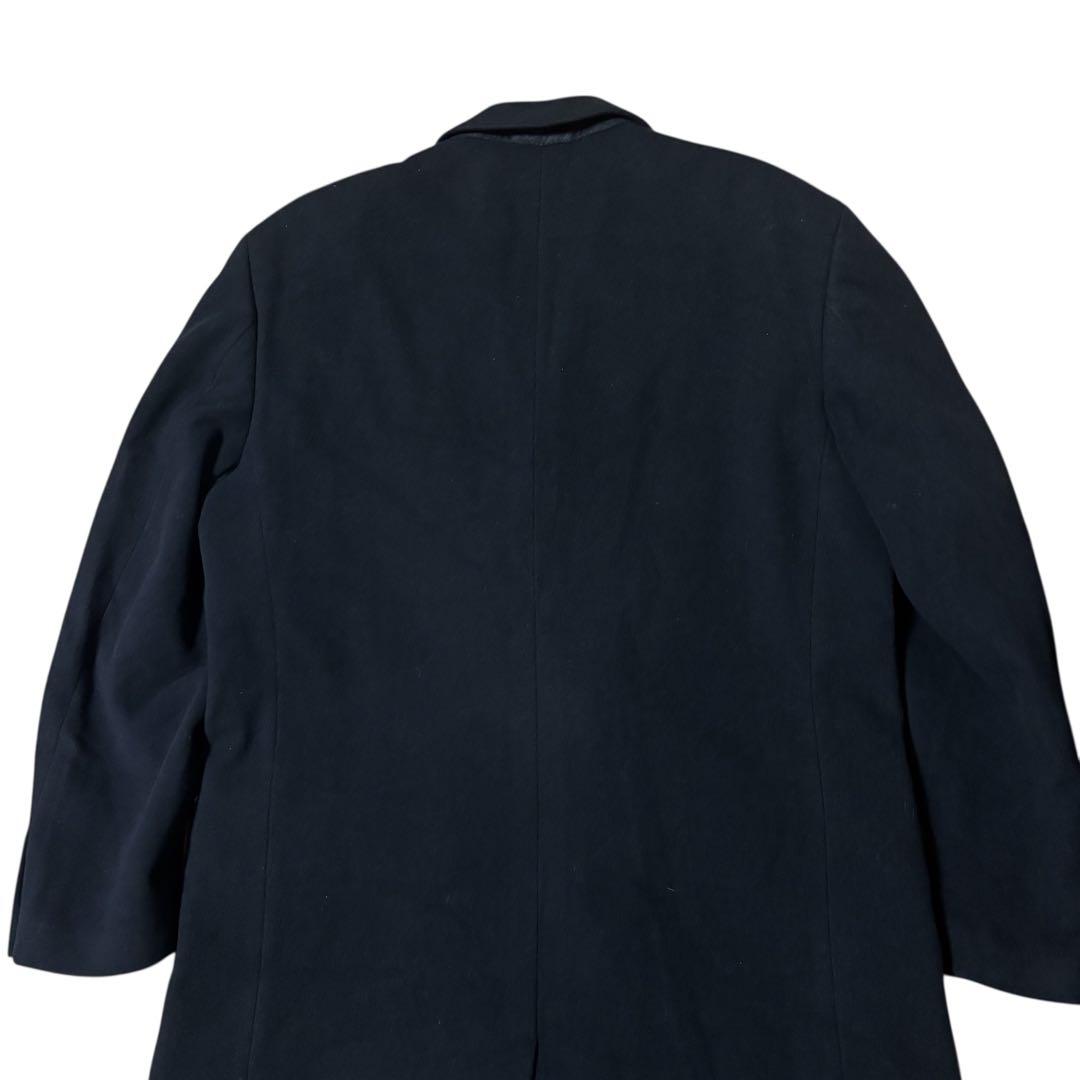 vintage cashmere double chester coat 黒