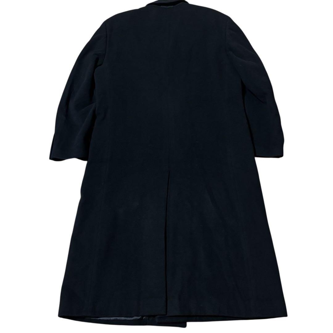 vintage cashmere double chester coat 黒