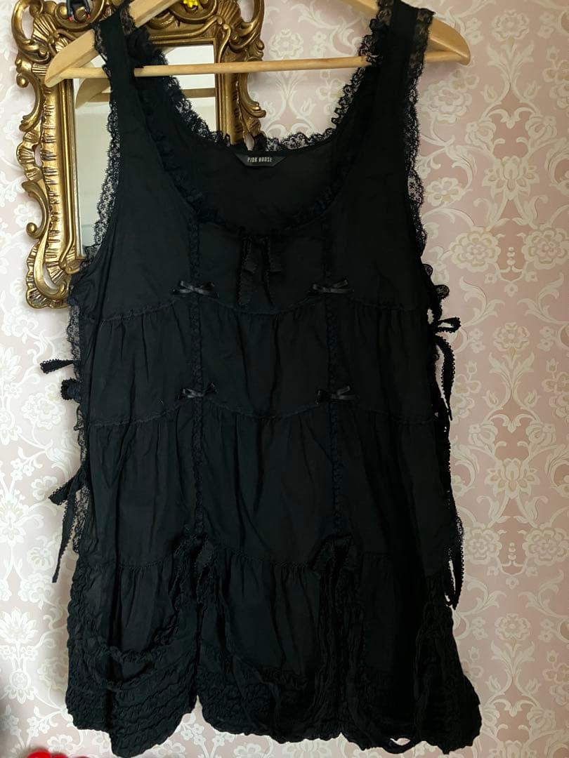 ピンクハウス☺︎黒ノースリーブチュニック