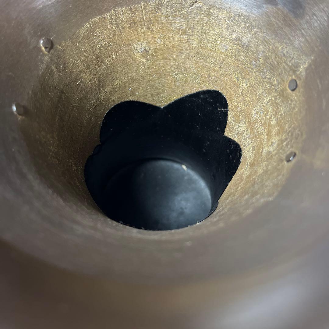 池坊　紫雲　花器　銅器　生花