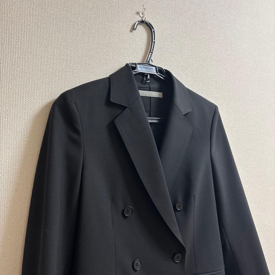 セオリーリュクス　美品　ジャケット　ボタン　ブラック　黒　38号　テーラード