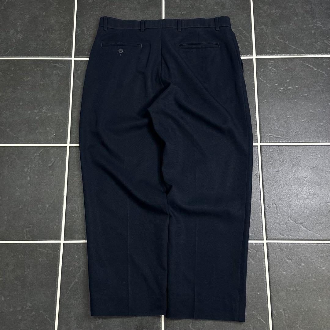 90s Levi’s 【アクションスラックス　ネイビー　無地　ワイドスラックス】