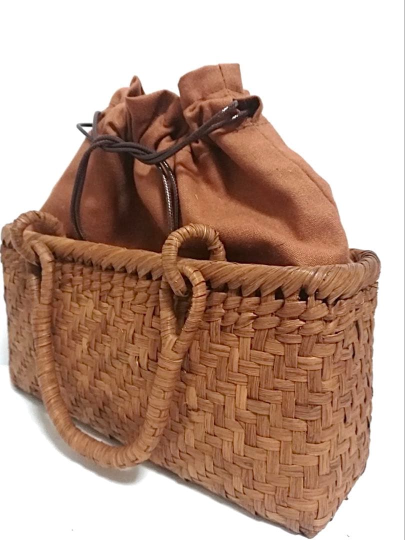 山葡萄バッグ和風網代