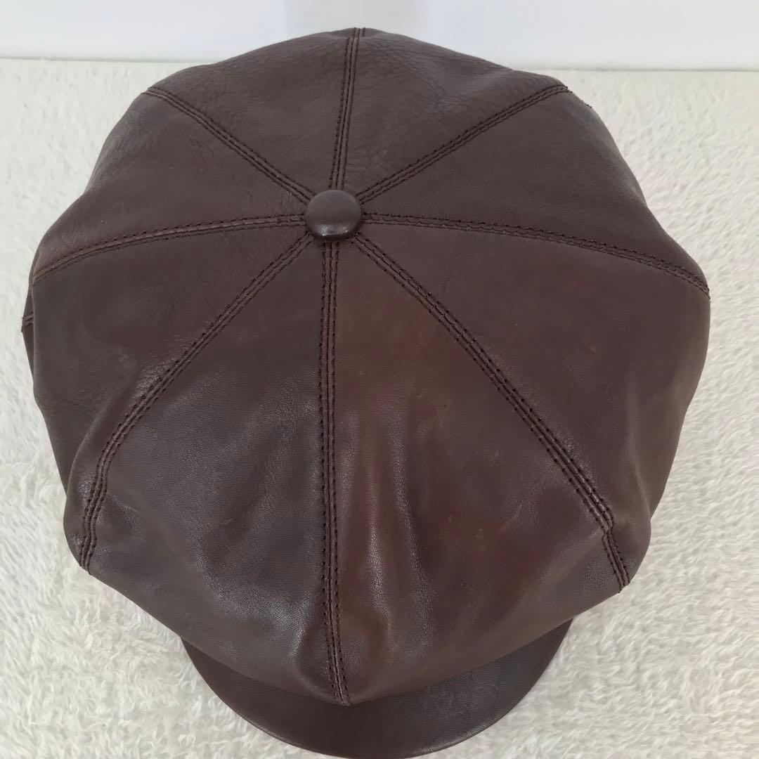 BRUNEL&CO.HATMAKERS　キャスケット　40　ブラウン　牛革