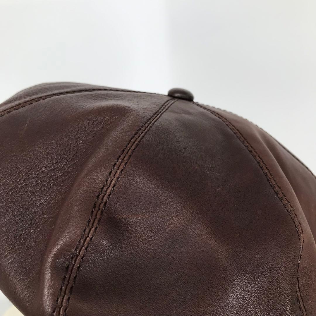 BRUNEL&CO.HATMAKERS　キャスケット　40　ブラウン　牛革