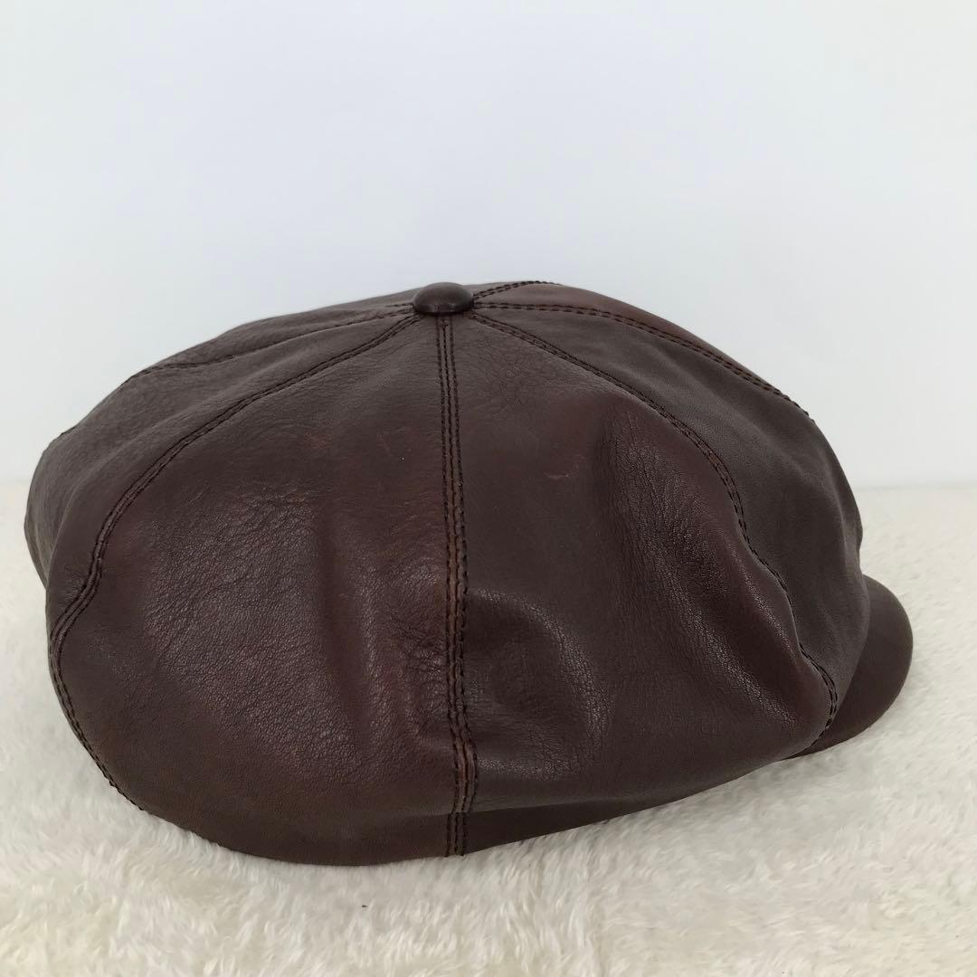 BRUNEL&CO.HATMAKERS　キャスケット　40　ブラウン　牛革