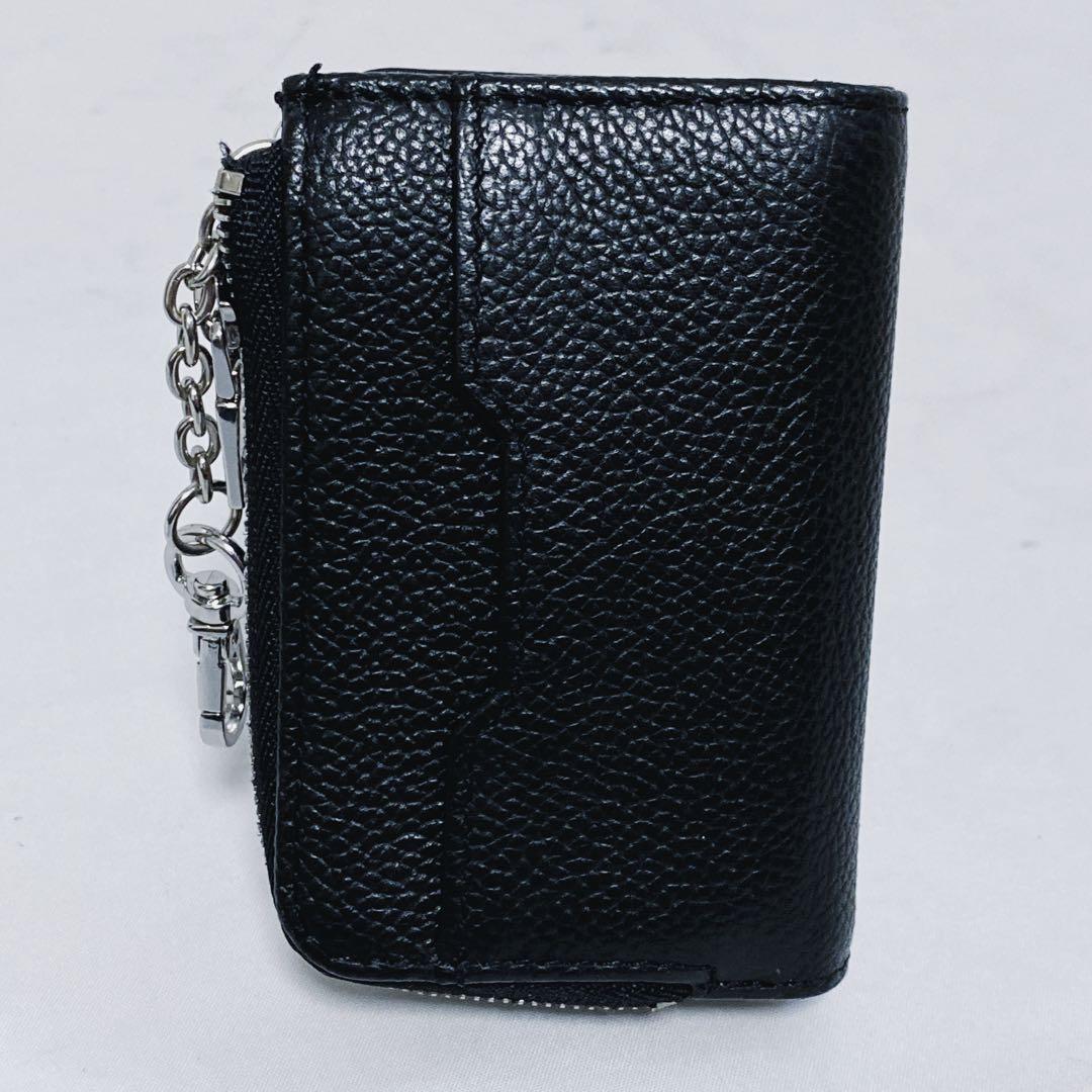 DIESEL ディーゼル　4連キーケース　ケース　Dロゴ　レザー　シボ革