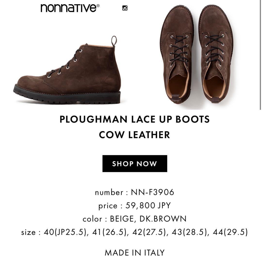ワークブーツ nonnative ノンネイティブ レザー ブーツ シューズ 革靴