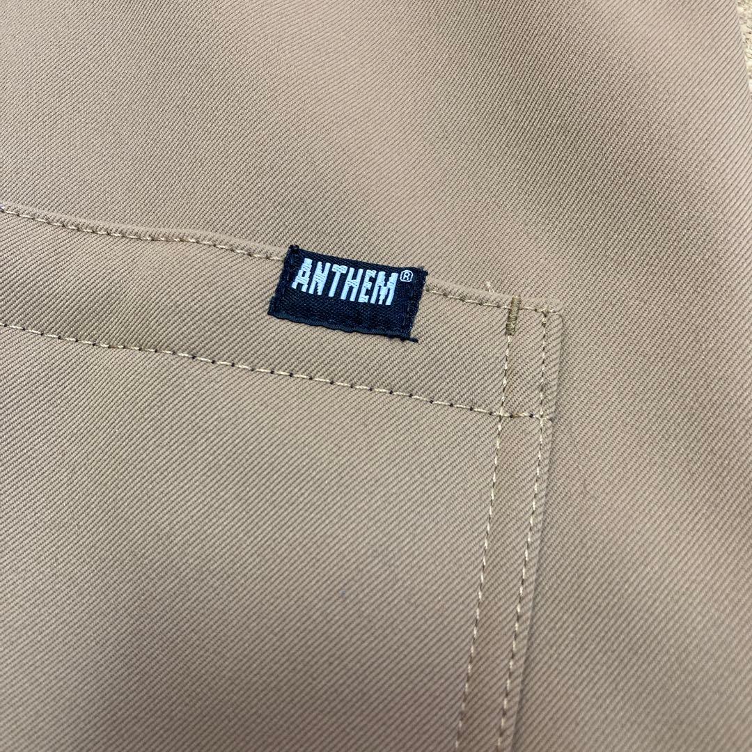 【美品】アンセムANTHEMスノボウェアスノボー スノーボード Mメンズベージュ