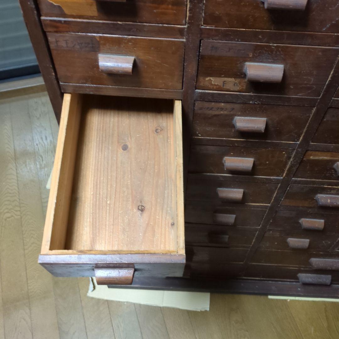 木製引き出し式収納 36個