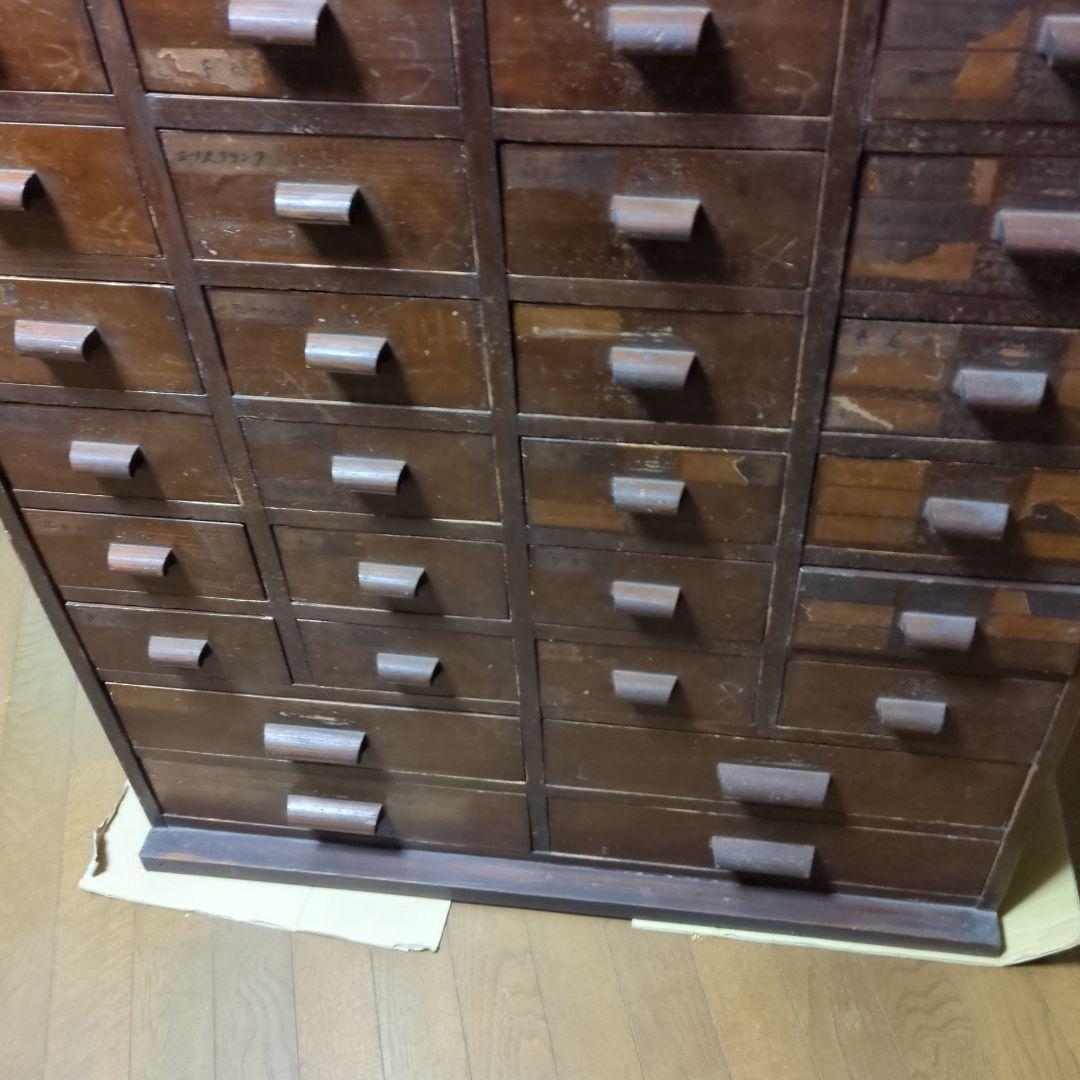 木製引き出し式収納 36個