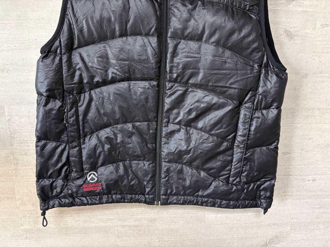 ノースフェイス サミットシリーズ ダウン ベスト Sサイズ 黒 ユニセック 軽量