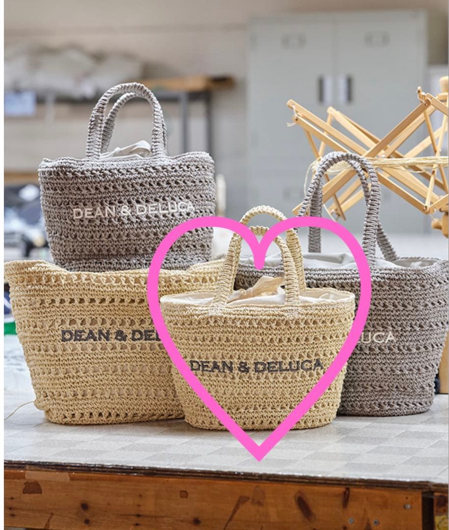 DEAN & DELUCA クロッシェバスケット　S ナチュラル　beams