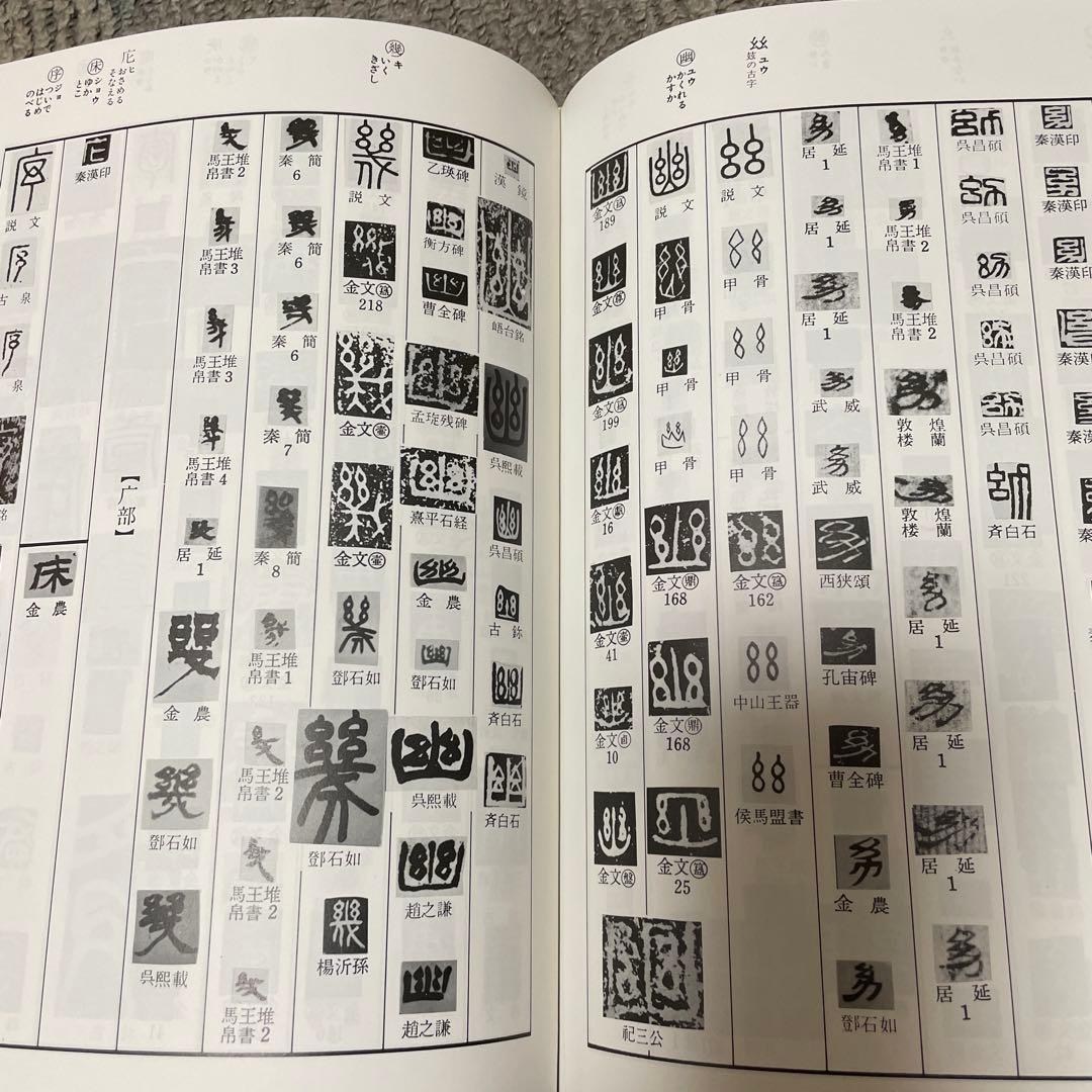 篆隷字典　漢字印章集 赤井清美編 1985年