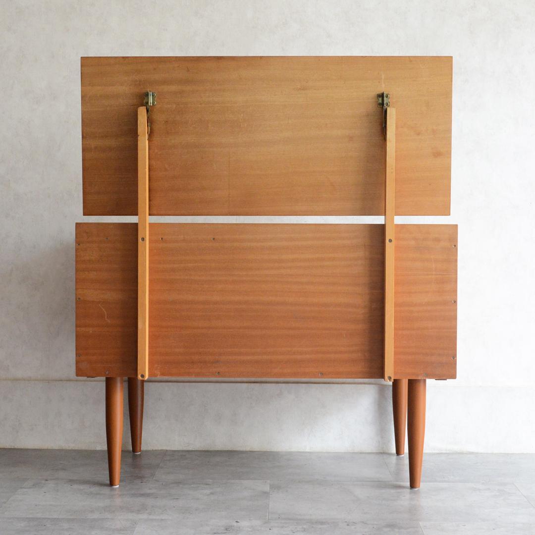 イギリスヴィンテージ チーク ドレッサー チェスト 鏡台 キャビネット