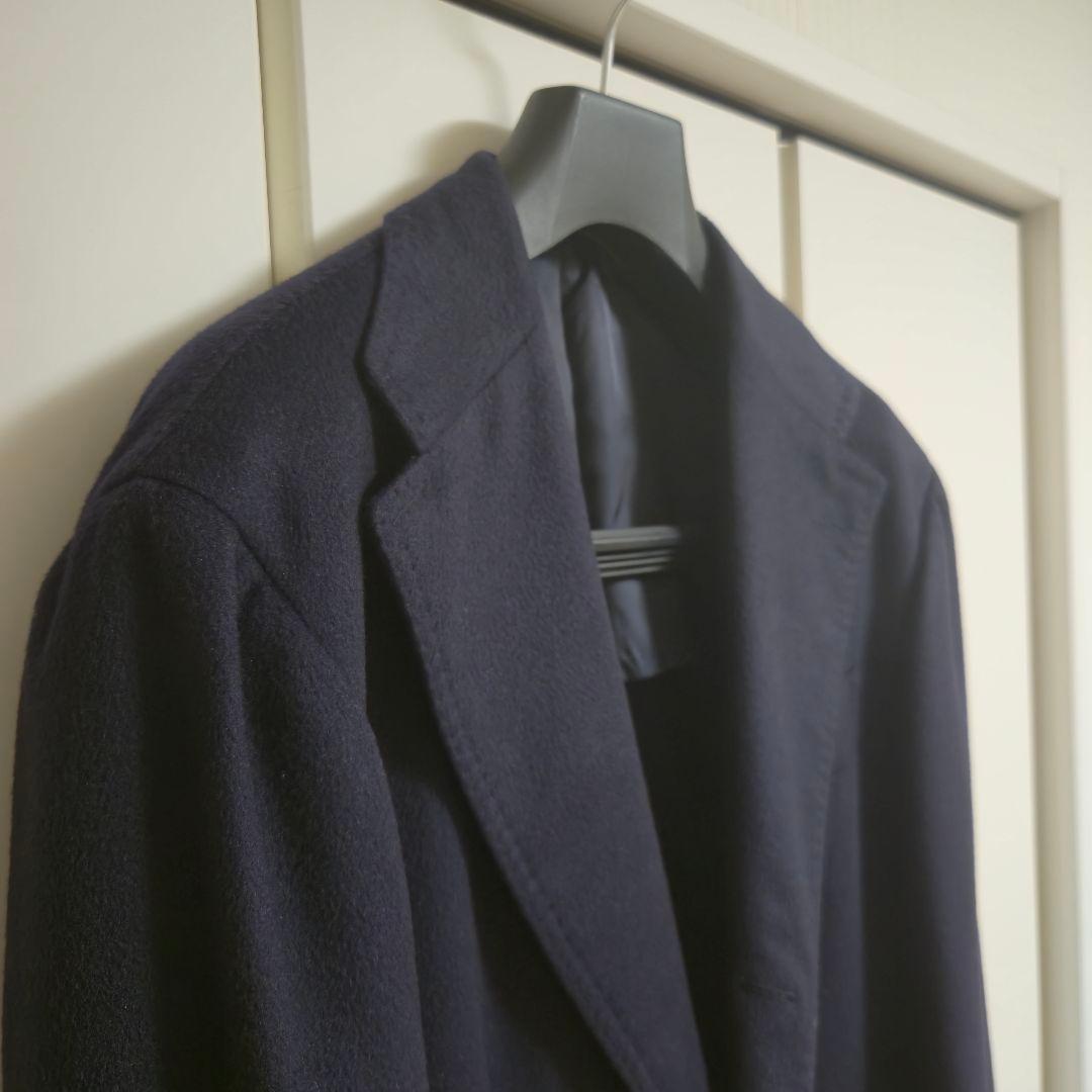 リングジャケット カシミヤ100% チェスターコート 50 ピアチェンツァ生地