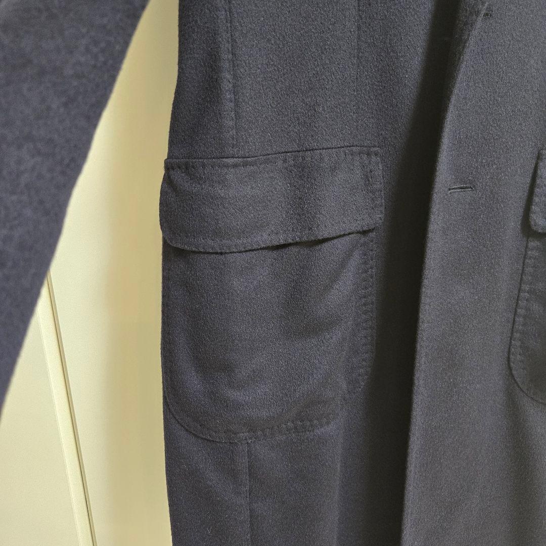 リングジャケット カシミヤ100% チェスターコート 50 ピアチェンツァ生地