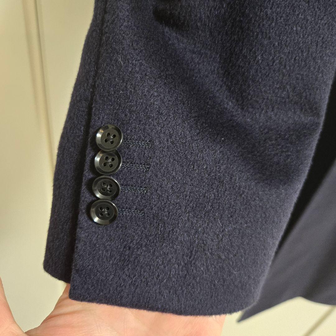 リングジャケット カシミヤ100% チェスターコート 50 ピアチェンツァ生地