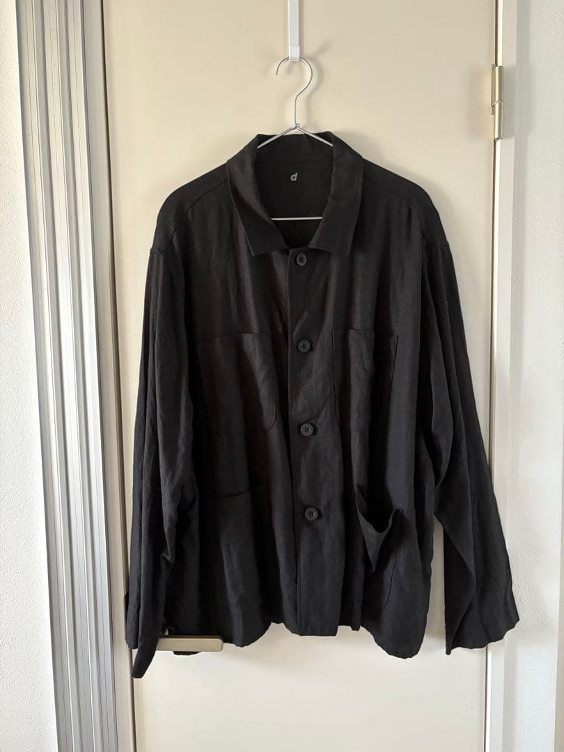 d&department d WEAR ワークジャケット・リネンブラック　XL
